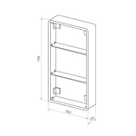 Зеркала-шкафы Reflexion Circle RF2105SR