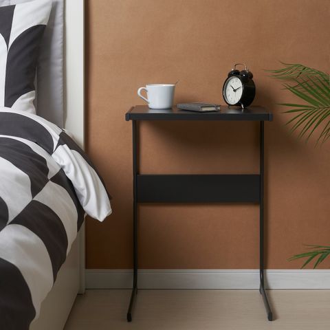 Приставной столик IKEA BRUKSVARA (БРУКСВАРА), Антрацит, 42х30 см