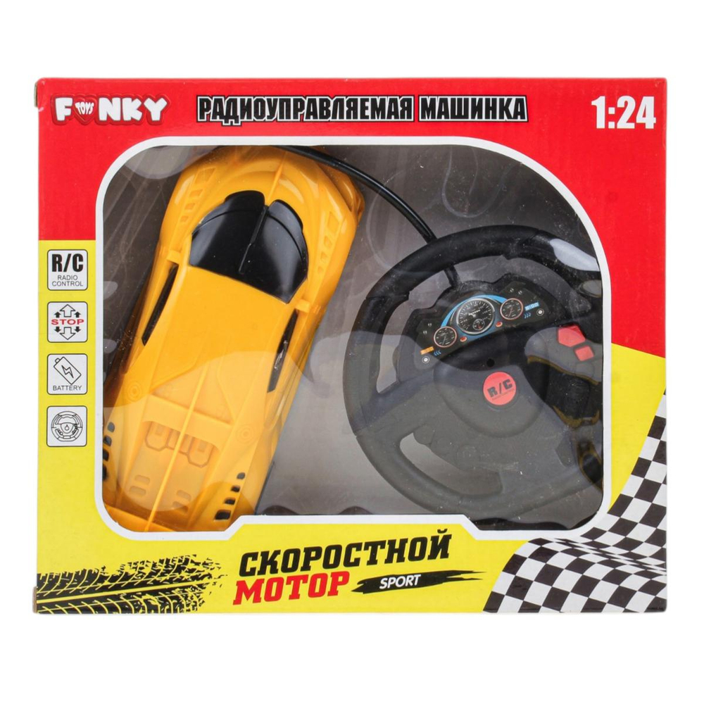 Р/у машинка "Скоростной мотор", в ассортименте, ТМ Funky Toys