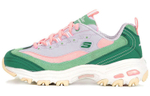 Skechers D"Lites 1.0 Chunky Shoes Green/Pink Women"s
