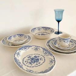 Блюдо овальное Bitossi Home Blue Rose (30.5 см)