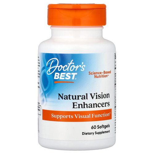 Doctor's Best, Natural Vision Enhancers, натуральная добавка для улучшения зрения, 60 капсул