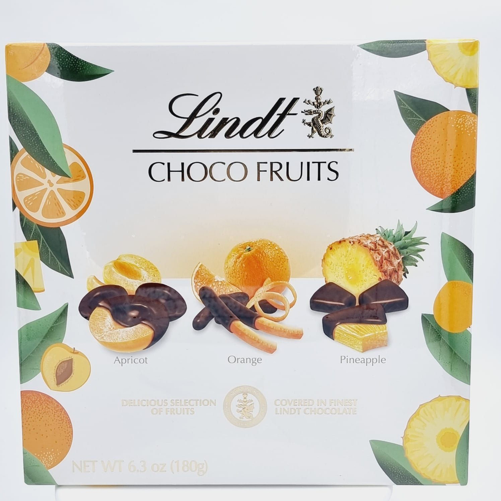 Фрукты в темном шоколаде Lindt Choco Fruits (абрикос, апельсин, ананас) 180 г (из Финляндии)