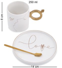 GAEM Art MUG-419/1 Чайная пара «Любовь»