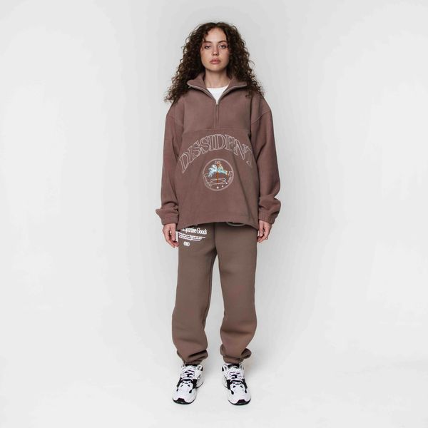 Толстовка флисовая DZ AW24 коричневая - фото 3