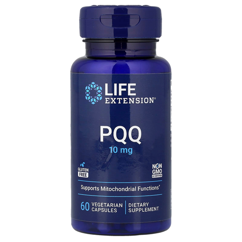 Life Extension, пирролохинолинхинон, 10 мг, 60 вегетарианских капсул