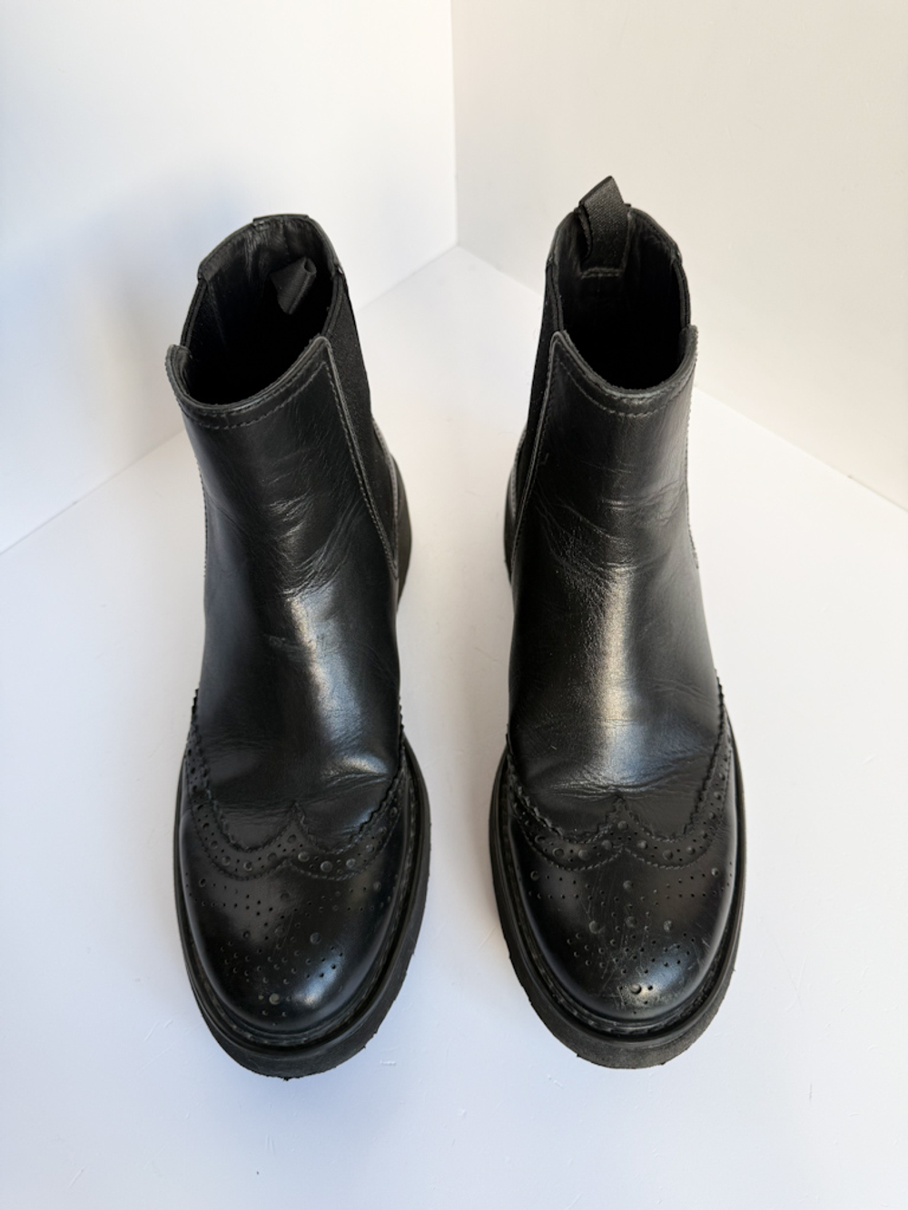 Кожаные ботинки Prada, 38