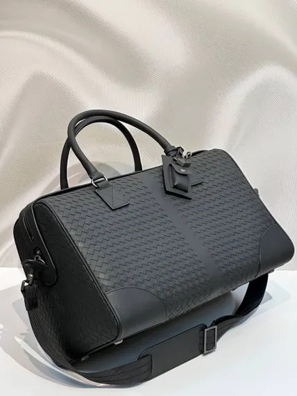 Дорожная сумка Bottega Veneta Intrecciato черный