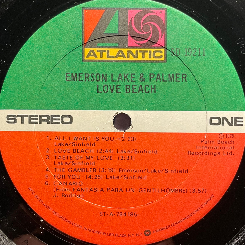 Виниловая пластинка Emerson, Lake & Palmer ‎– Love Beach LP