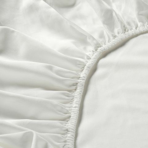Простыня на резинке IKEA NATTJASMIN (НАТТЭСМИН), Белый, 180х200 см