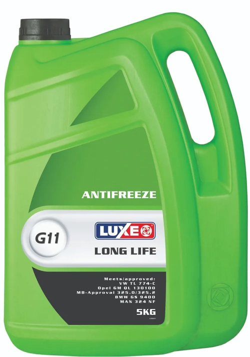 Антифриз Luxe Long Life G11, зеленый, 5 кг
