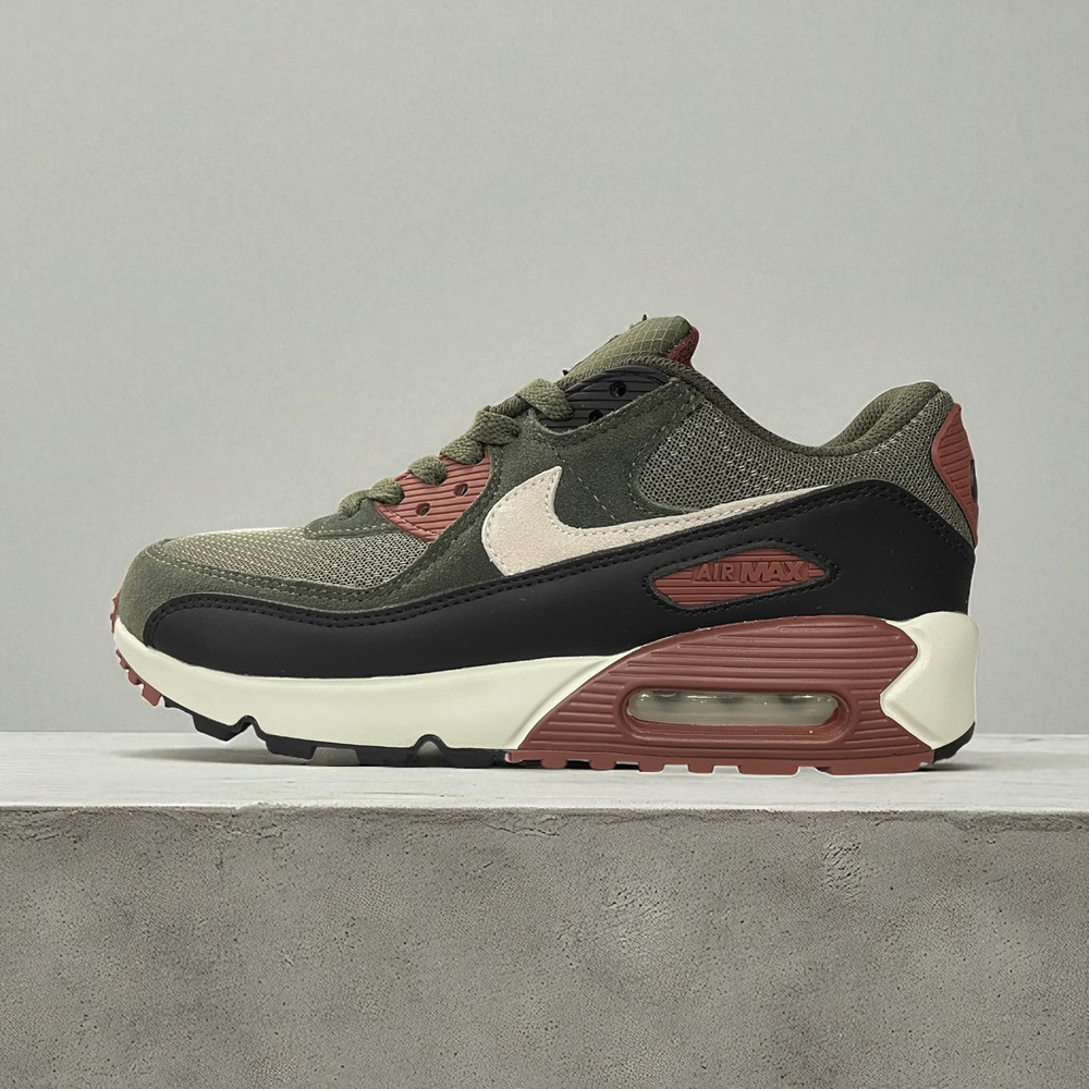 Nike Air Max 90 • Cargo Khaki Red Sepia