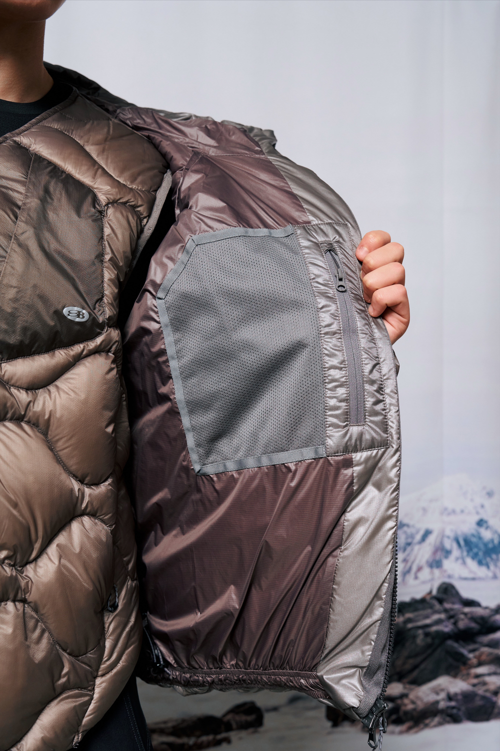 Куртка Nothomme Blue Monte Hooded Extreme Cold Down Jacket «Tibetan Incense Ash»