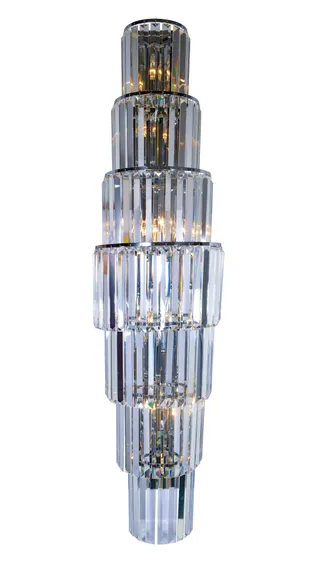 Бра NewRgy W2799R/8A CHROME+CLEAR, 8×40 Вт, хромированное и прозрачное