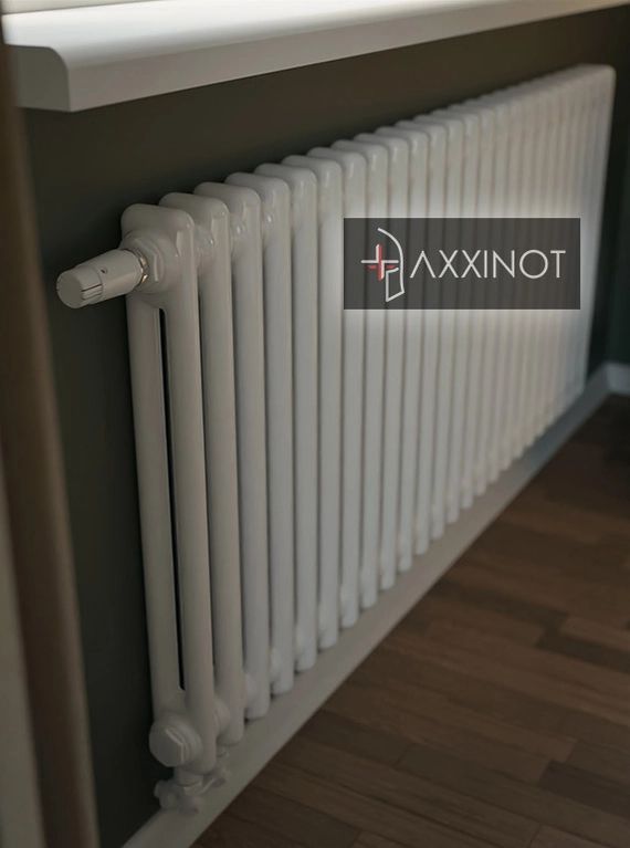 Axxinot Sentir 2057 - двухтрубный трубчатый радиатор высотой 570 мм, нижнее подключение с термовентилем