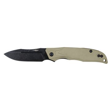 Складной нож Калашников НК-1; сталь AUS-8 клинок – черный stonewash; рукоять – G10 бежевый (тан) керамический подшипник