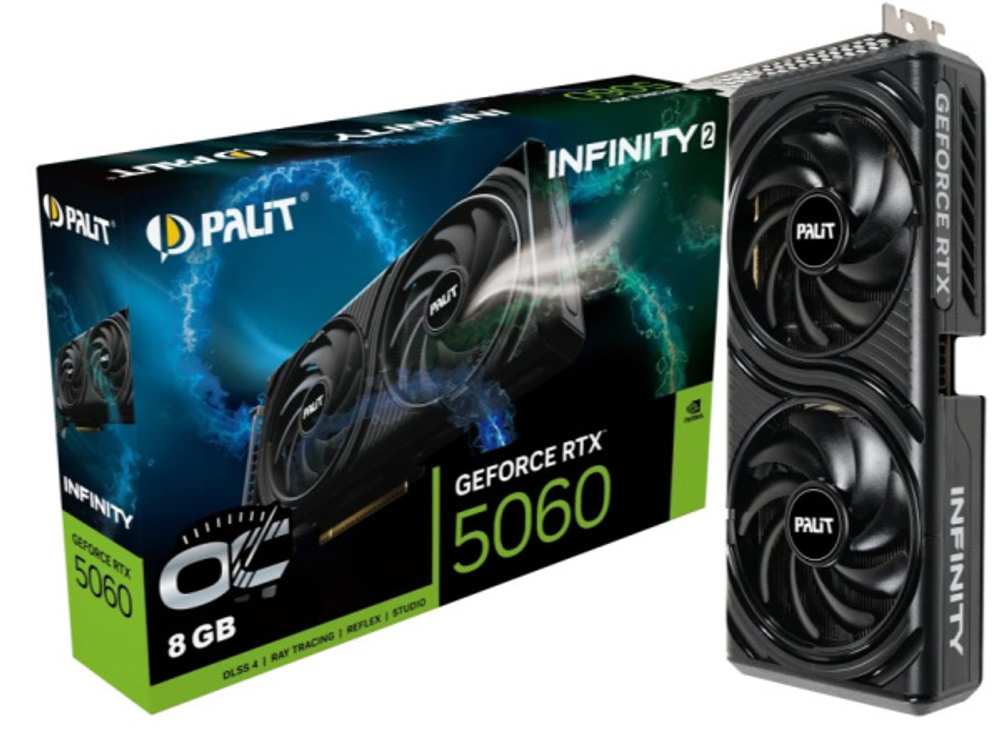 Видеокарта Palit GeForce RTX 5060 INFINITY 2 OC (NE75060V19P1-GB2063L)