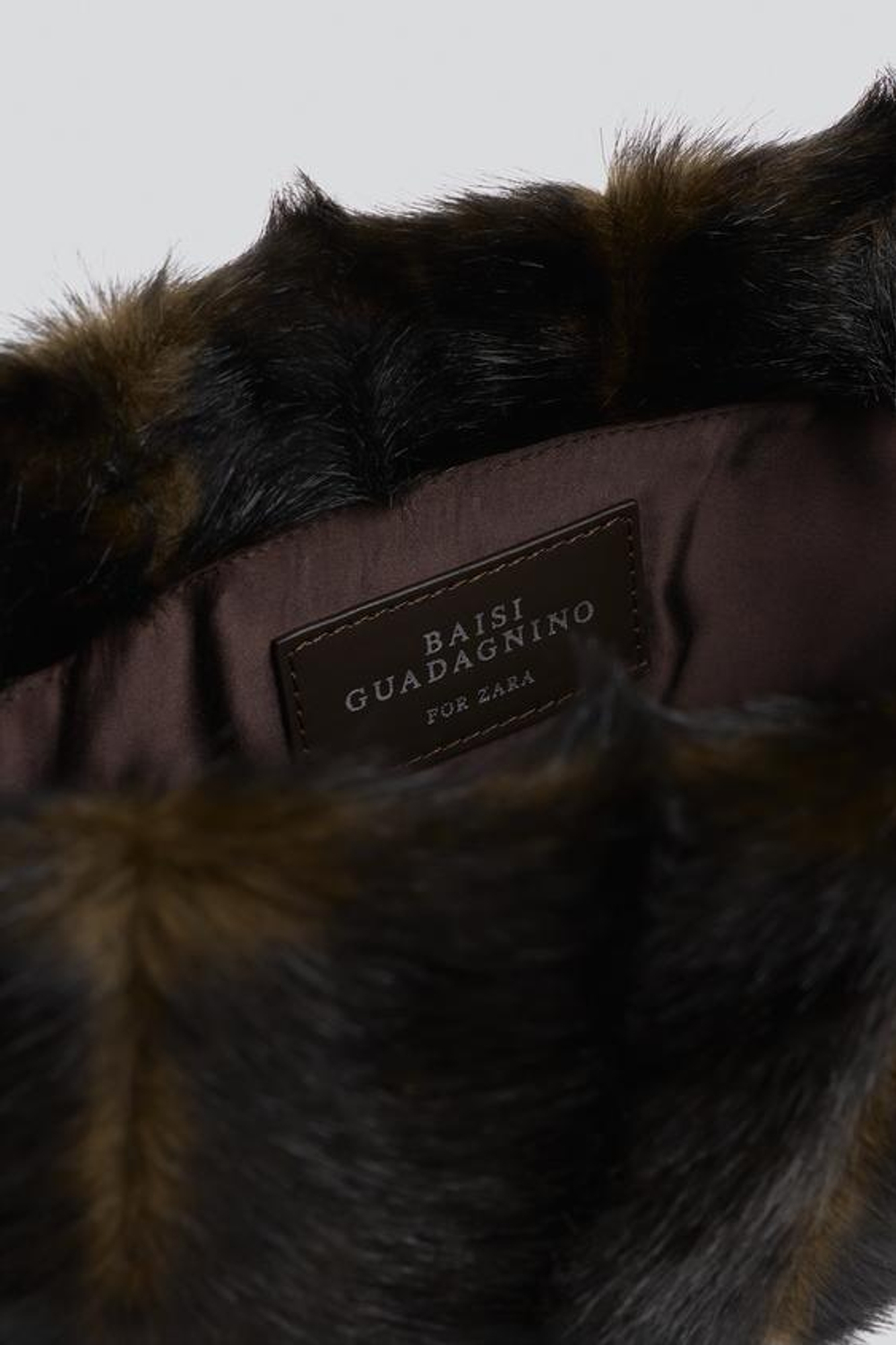 ZARA X BAISI GUADAGNINO СУМКА ЧЕРЕЗ ПЛЕЧО С ТЕКСТУРОЙ, КОРИЧНЕВЫЙ