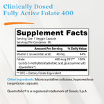 Doctor's Best, полностью активный фолат 400 с Quatrefolic, 400 мкг, 90 вегетарианских капсул