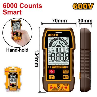 Мультиметр цифровой INGCO DM16004 INDUSTRIAL