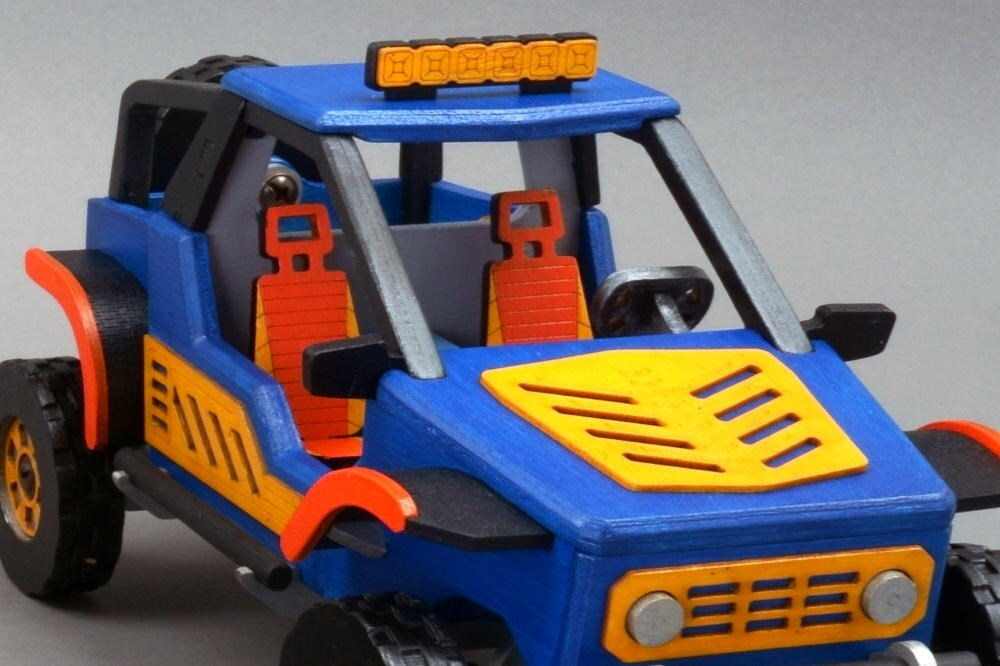 БАГГИ, BUGGY от TARG - деревянный конструктор, сборная модель, Внедорожник 3d пазл, собрать своими руками