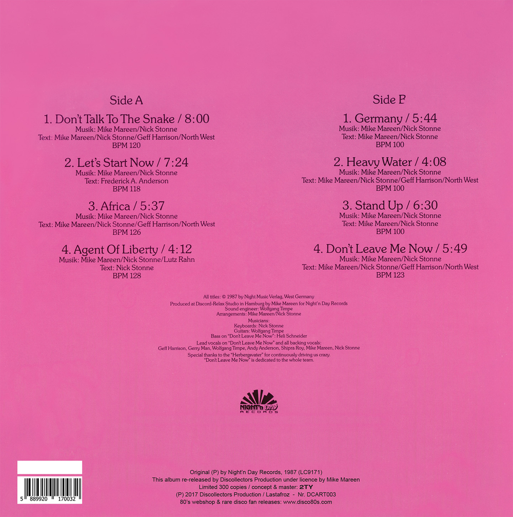 Mike Mareen / Let's Start Now (Coloured Vinyl)(LP)