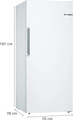 Отдельностоящий морозильник Bosch GSN51AWDV