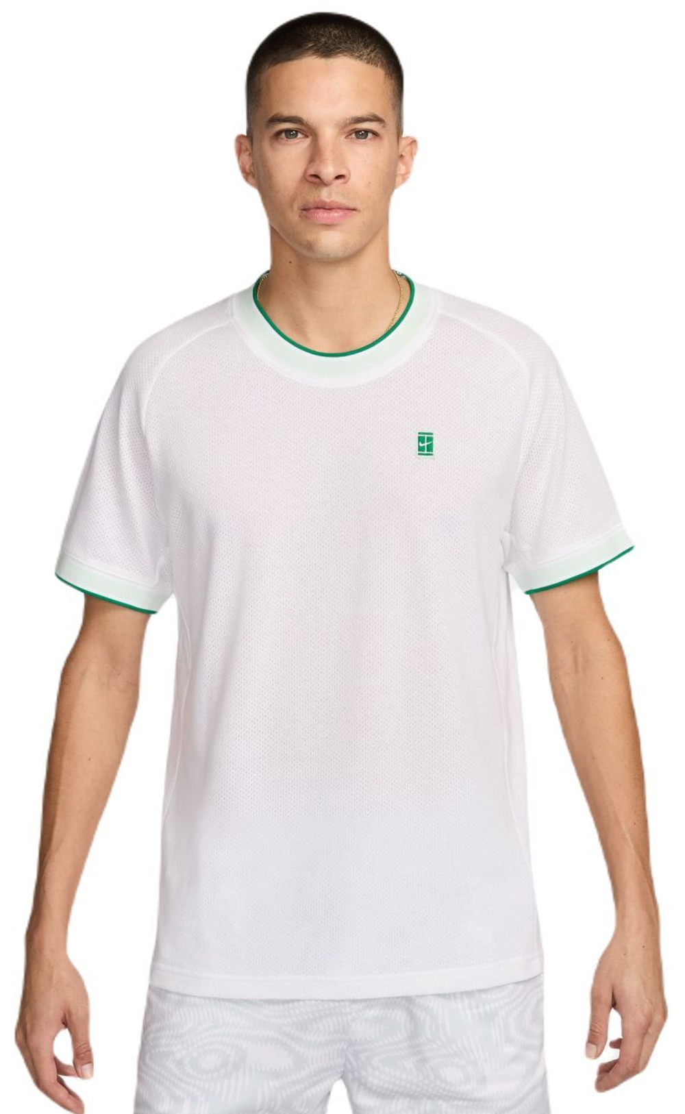 Мужская теннисная футболка Nike Court Heritage Tennis Top - white