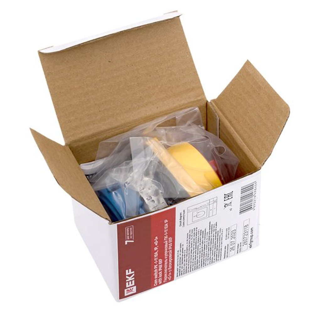 Переключатель кулачковый ПК-1-11 10А 1P "0-1" с блокировкой IP65 EKF PROxima
