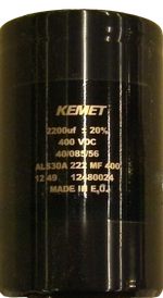 Электролитический конденсатор  2200 µF 400VDC  KONЕ.