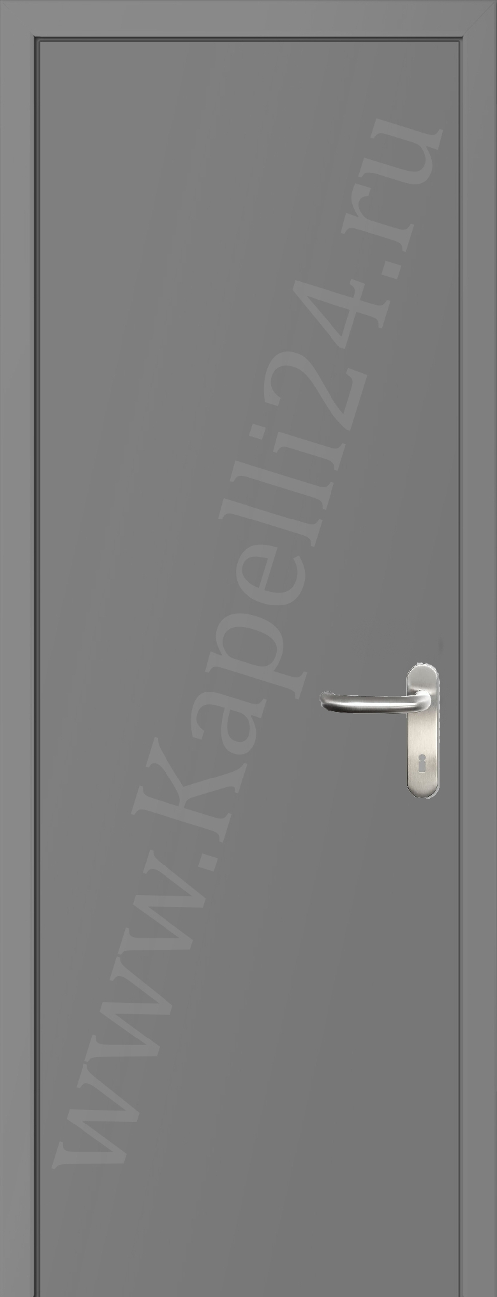 Дверь влагостойкая пластиковая KAPELLI multicolor ДГ RAL 9022 Жемчужный светло-серый + коробка