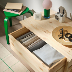 IKEA KOSINGEN  (ИКЕА КОСИНГЕН)  -  Коробка для хранения - светло-серая 20x38x12 см