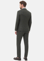 Классический костюм slim fit бренд Belfor оливкового цвета.