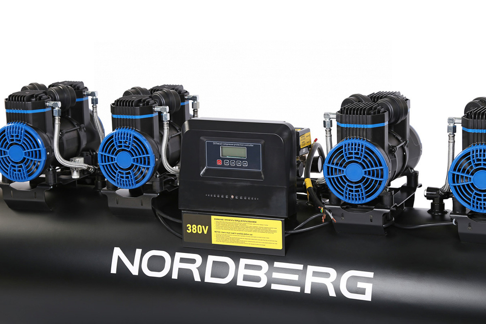 NORDBERG (NCEO200/1000) Компрессор безмасляный 380 В, ресивер 200 л, 1000 л/мин