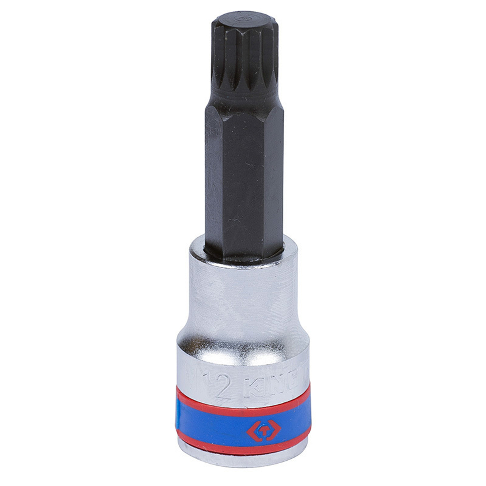 KING TONY (403612) Насадка (бита) торцевая 1/2", L = 80 мм, SPLINE, M12