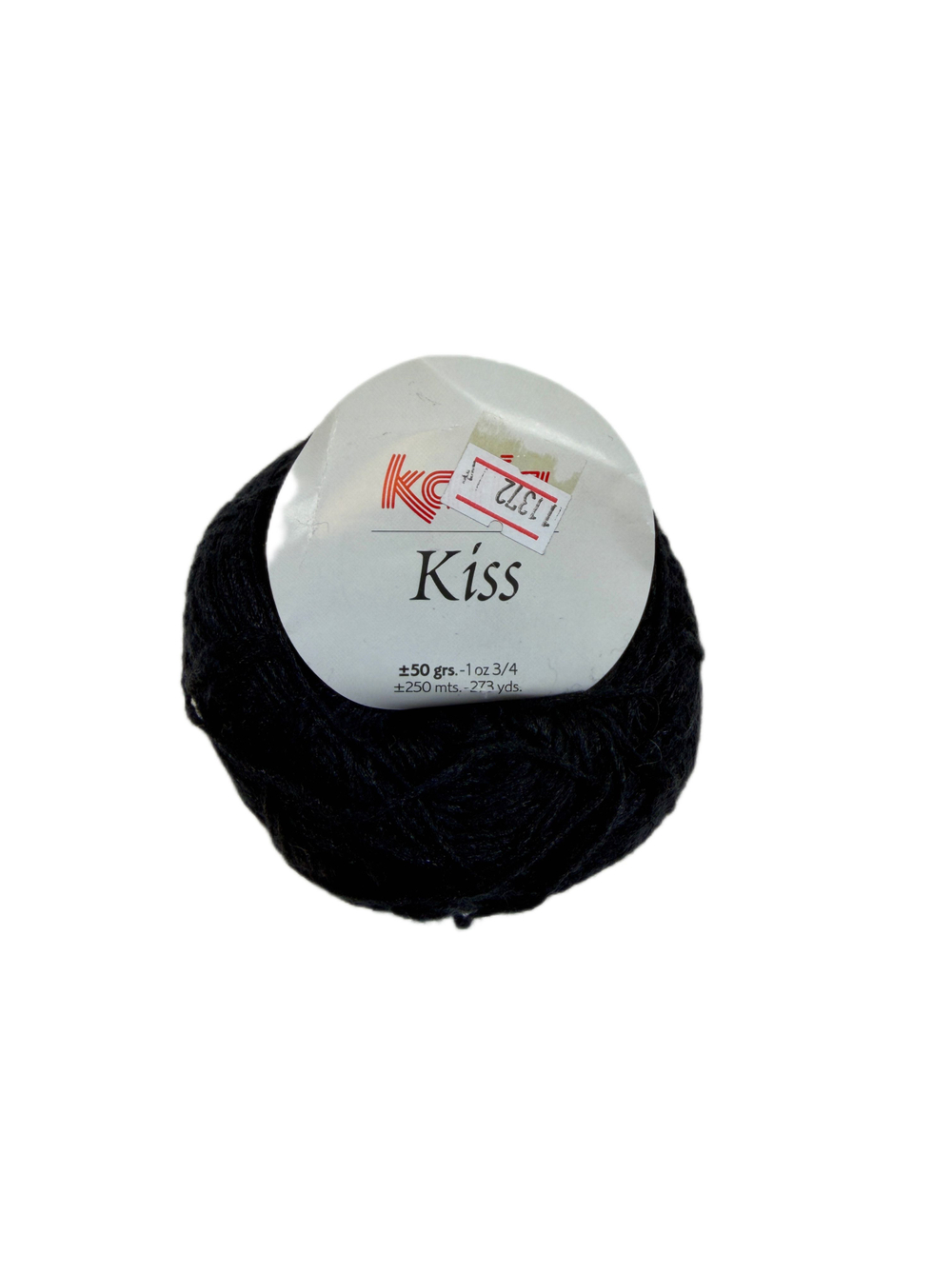 Пряжа оn Katia (Испания )Kiss 50% шерсть мериноса 50% полиамид 1 моток (50г-250м ) цв 63 (черный)