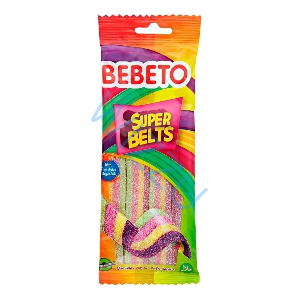 Мармелад BEBETО SUPER BELT FIZZY MIX FRUIT тутти-фрутти-75г