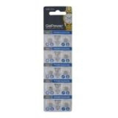 Батарейка GoPower G1/LR621/LR60/364A/164 BL10 Alkaline 1.5V к-т10