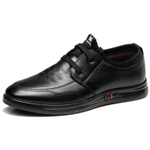 Spider King Cow Leather Casual Shoes Men"s Black
