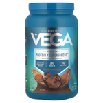 Vega, Растительный протеин, протеин премиального качества + Supergreens ™, сливочный шоколад, 814 г (1 фунт 12,7 унции)
