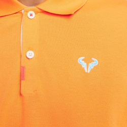 Мужское теннисное поло Nike Rafa Slim Polo - vivid orange/white/baltic blue