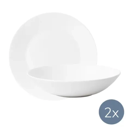 Wedgwood Джаспер Конран Белый обеденный сервиз на 2 персоны 50191309540 + 50191309593