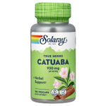 Solaray, True Herbs, катуаба, 100 растительных капсул (465 мг в капсуле)