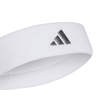 Повязка на голову теннисная Adidas Tennis Headband - white/iron metallic
