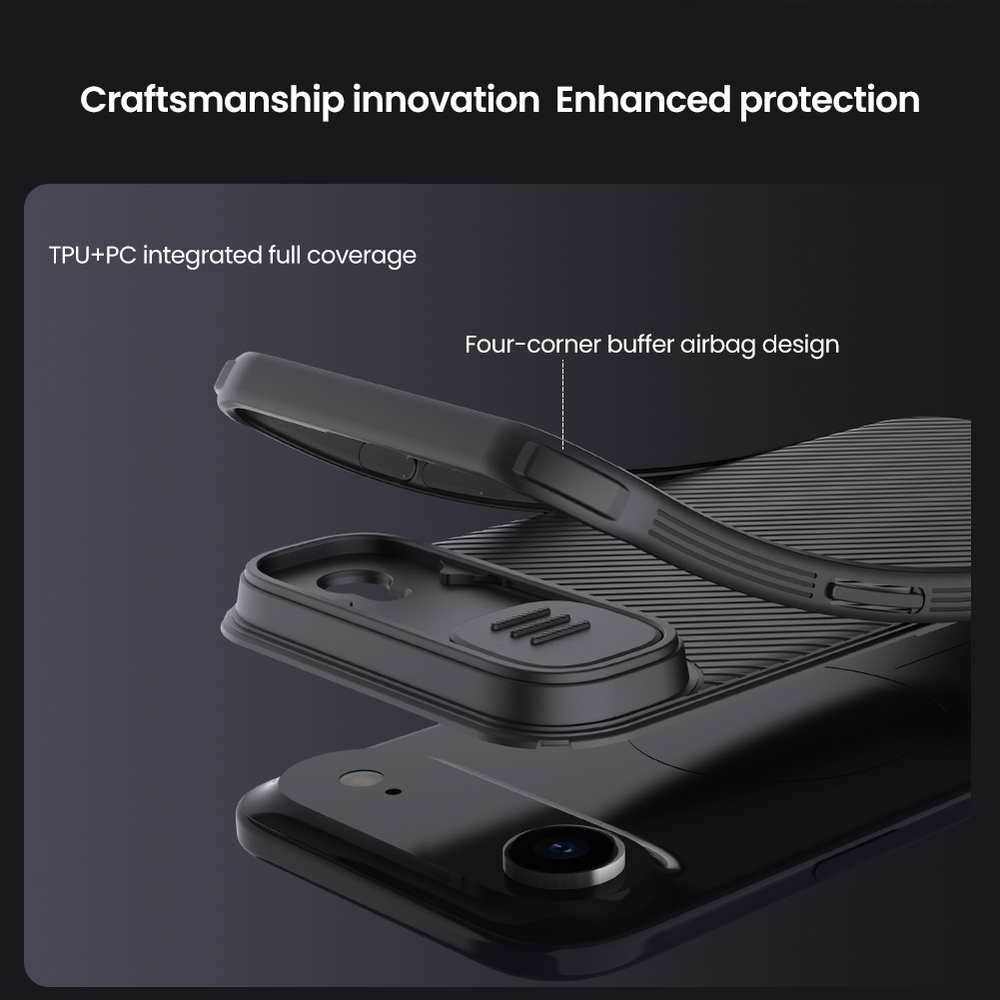 Чехол c MagSafe и защитной шторкой для iPhone Air от Nillkin, серия CamShield Pro Magnetic Case