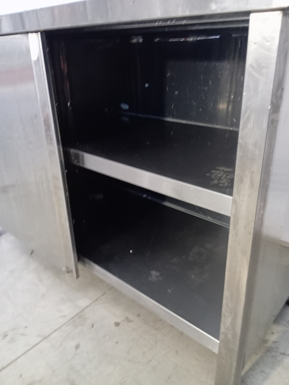Стол-купе из нержавеющей стали 1200х600х860