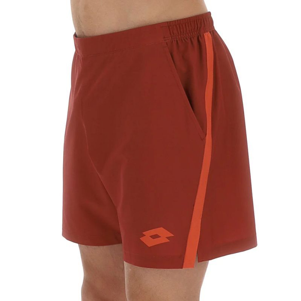 Мужские теннисные шорты Lotto Tech IV D1 7" - red ochre