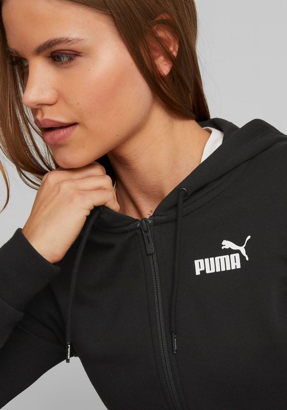 Толстовка женская PUMA PUMA POWER Tape Full-Zip Hoodie TR
