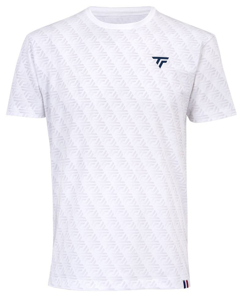 Мужская теннисная футболка Tecnifibre Graphic Stretch - белый