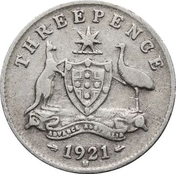 3 пенса 1921 Австралия